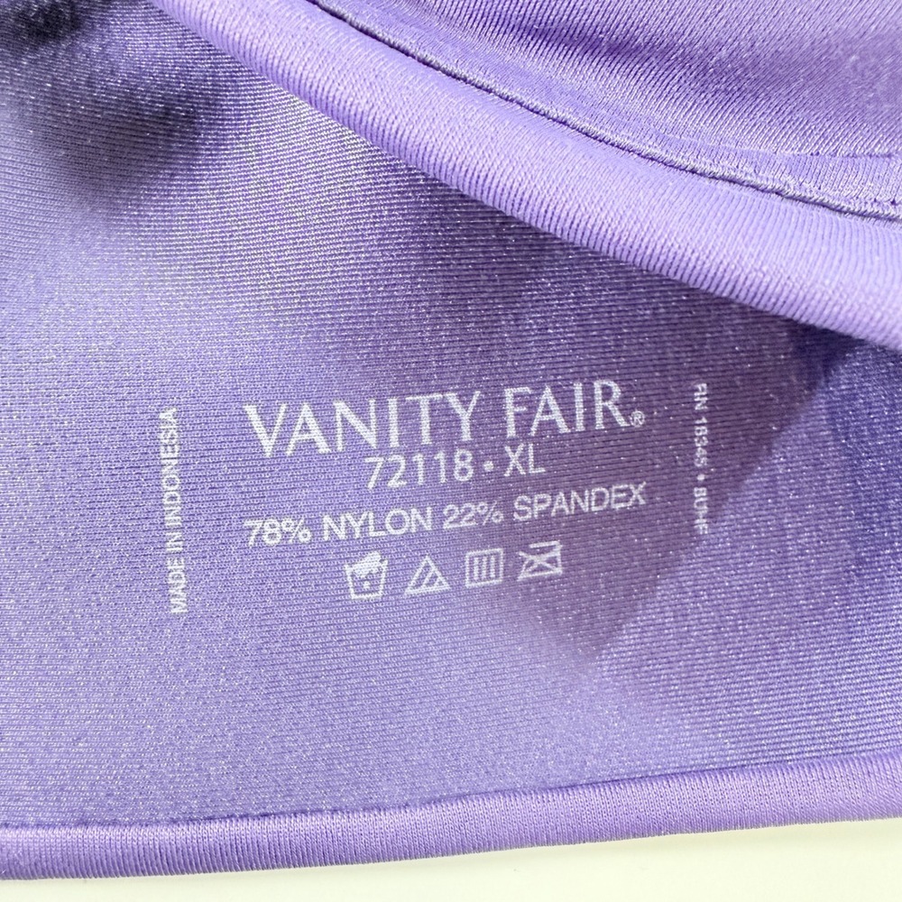 Vanity Fair Beauty Back Simple Sizing Wireless Comfort Bra XL Moody Blue NWT - Picture 8 of 11